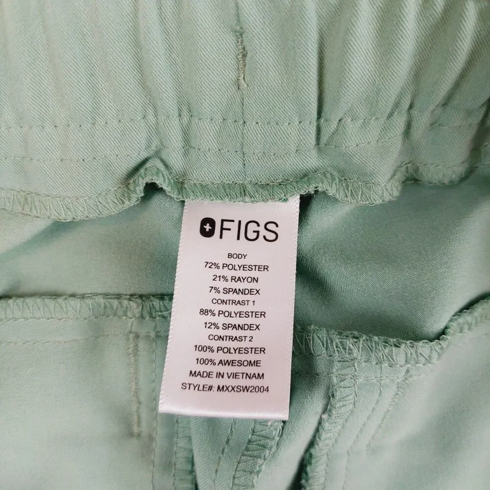 FIGS Tansen Jogger Scrub Pants Men's Medium Green Medical Technical Collection